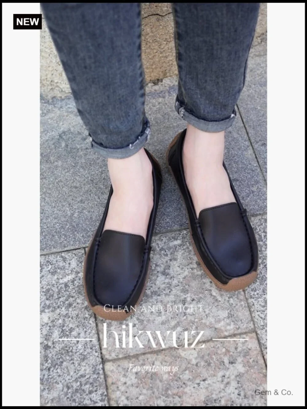 Comfortable Lightweight Leather Loafers Slip-Ons Driving Walking Mocs Work Flats